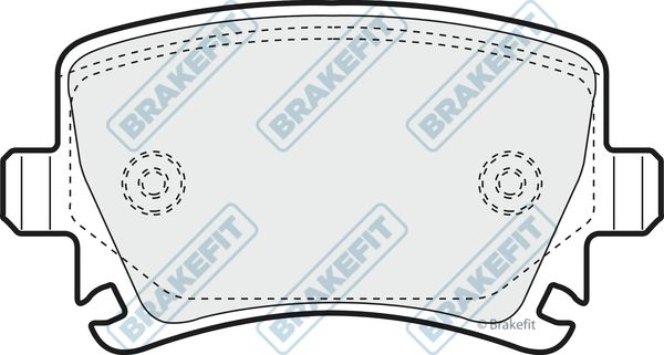 APEC BRAKING Комплект тормозных колодок, дисковый тормоз PD3077